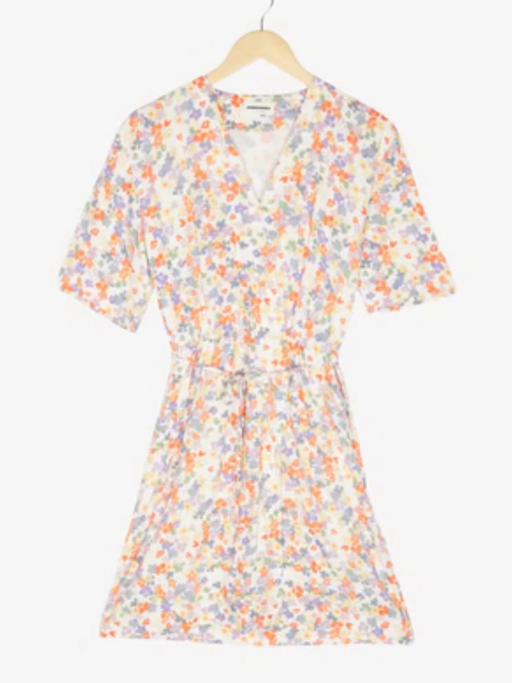 Armedangels Rauhaa Flora Confetti" Dress V-Neck Wrap Size Medium